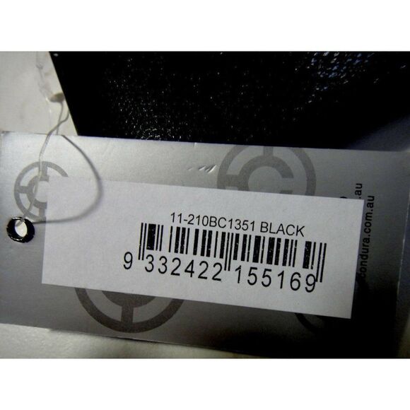 Clutch Bag Textured Black Multiple Card Slots Zip Center Pouch Flip Close NEW - Picture 6 of 6